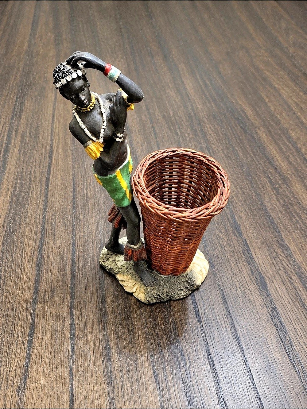 Beautiful Contemporary African Tribal Woman Art Figurine